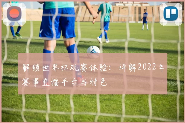 解锁世界杯观赛体验：详解2022年赛事直播平台与特色