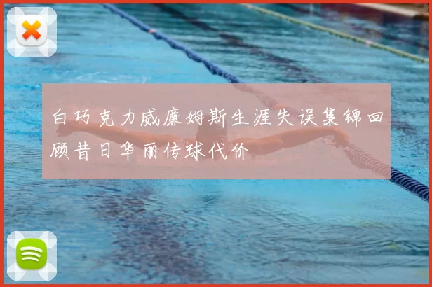 白巧克力威廉姆斯生涯失误集锦回顾昔日华丽传球代价